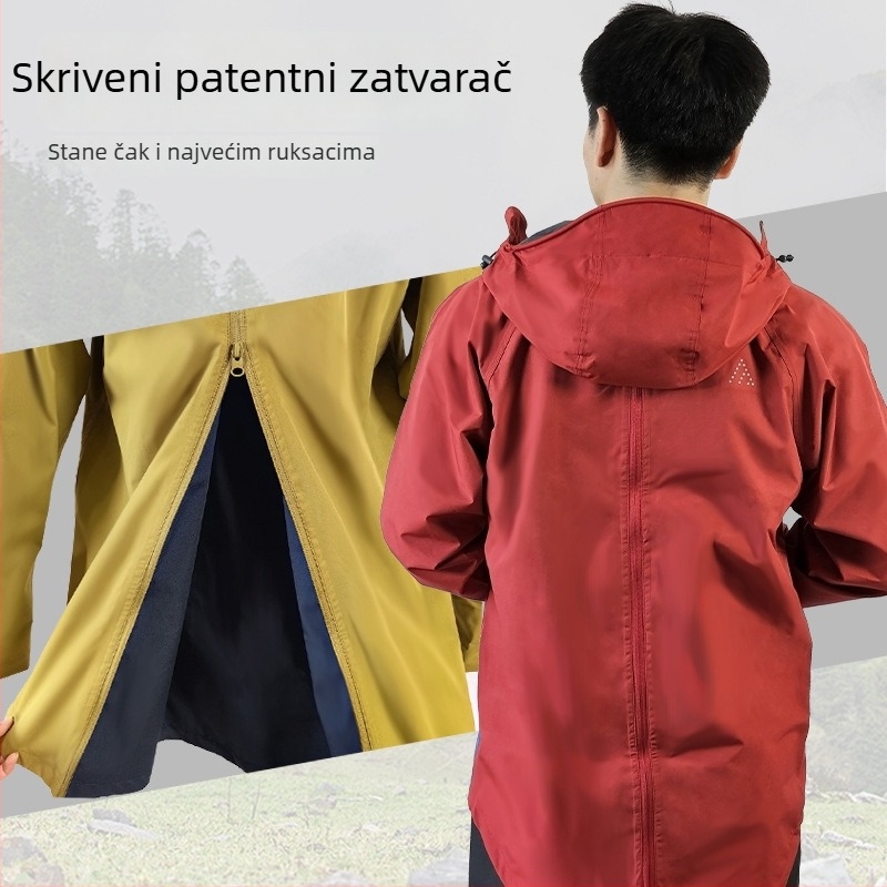 Dartei Set kišne jakne za vanjsku vožnju biciklom, EI814, dijeljena planinarska jakna otporna na kišu
