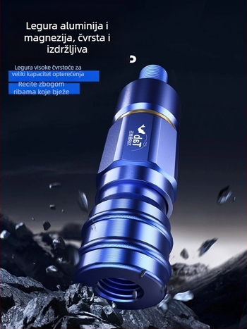 Tab adapter za mrežnu ručicu – brz spoj, brzo uključivanje/isključivanje, anti-rotacijska mrežna glava i dodaci za šipku mreže
