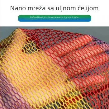 Okrugla mreža za ribolov s premazom ljepila, za hvatanje velikih riba, duboka mreža i anti-zakač dizajn