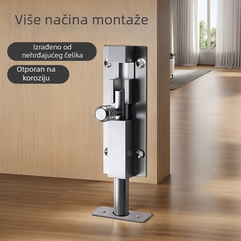 Površinski montirani vrata Type A, čvrsti opružni mehanizam i zaključavanje kopče; Materijali: nehrđajući čelik + aluminijska legura; Završna obrada: elektroplating; Stil: moderni minimalistički