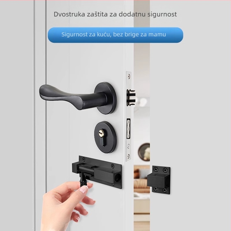 Površinski montirani vrata Type A, čvrsti opružni mehanizam i zaključavanje kopče; Materijali: nehrđajući čelik + aluminijska legura; Završna obrada: elektroplating; Stil: moderni minimalistički