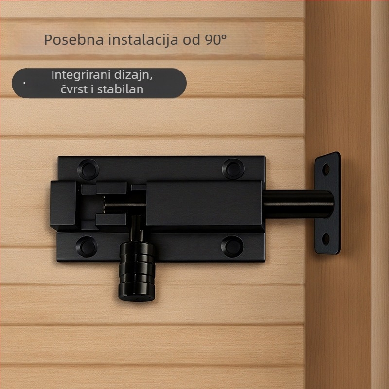 Površinski montirani vrata Type A, čvrsti opružni mehanizam i zaključavanje kopče; Materijali: nehrđajući čelik + aluminijska legura; Završna obrada: elektroplating; Stil: moderni minimalistički