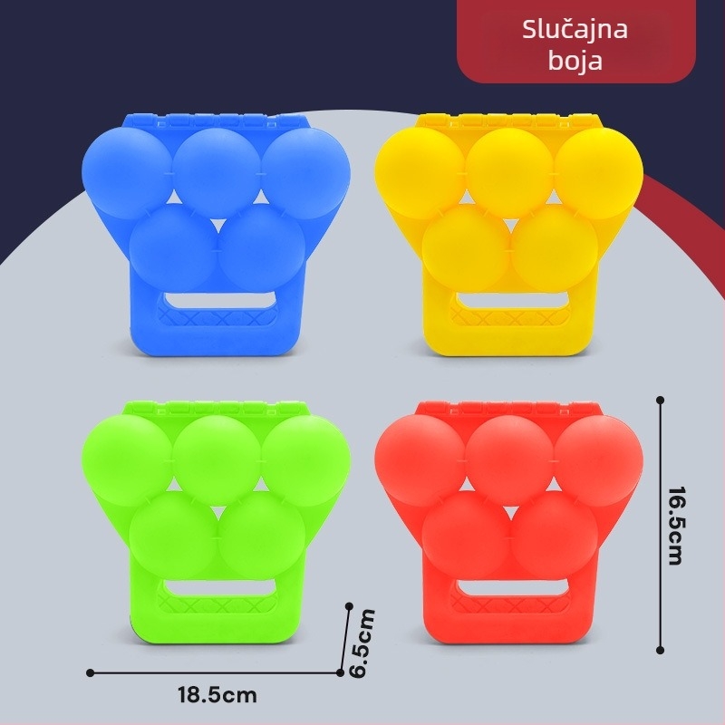 Klip za snježne kuglice u obliku patke; plastična konstrukcija, mrežasto pakiranje, za dob 7–14 godina (Plastika; Mrežasto pakiranje; Uzrast 7–14)
