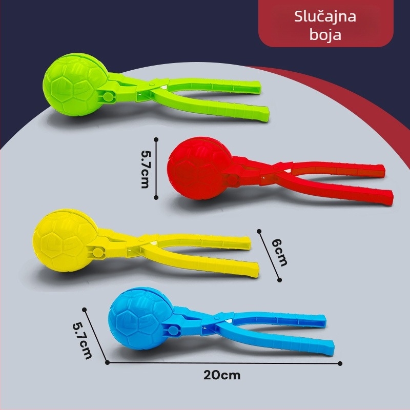 Klip za snježne kuglice u obliku patke; plastična konstrukcija, mrežasto pakiranje, za dob 7–14 godina (Plastika; Mrežasto pakiranje; Uzrast 7–14)