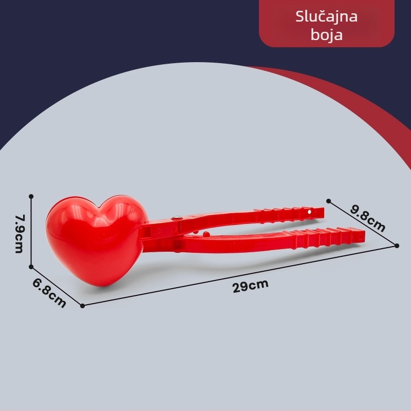 Klip za snježne kuglice u obliku patke; plastična konstrukcija, mrežasto pakiranje, za dob 7–14 godina (Plastika; Mrežasto pakiranje; Uzrast 7–14)