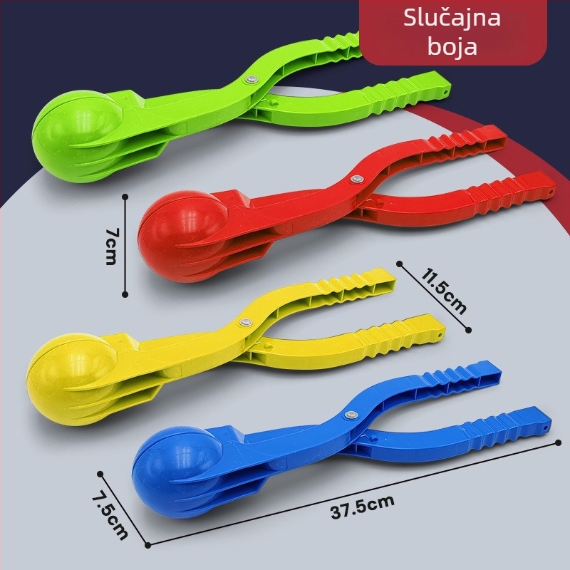 Klip za snježne kuglice u obliku patke; plastična konstrukcija, mrežasto pakiranje, za dob 7–14 godina (Plastika; Mrežasto pakiranje; Uzrast 7–14)
