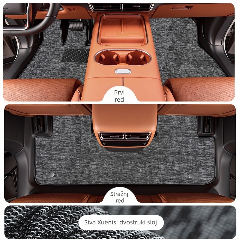 TPE prostirke za Li Auto i6 2025, prilagođene za vozilo, prilagodljiva obrada, mogućnost ispisa logotipa