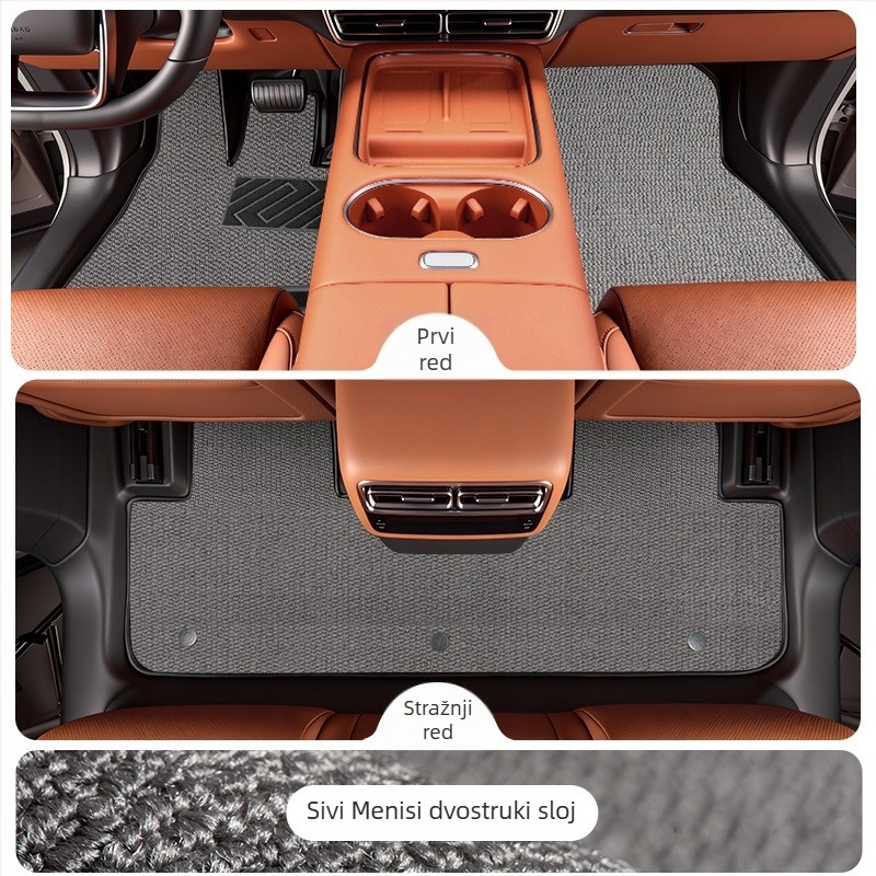 TPE prostirke za Li Auto i6 2025, prilagođene za vozilo, prilagodljiva obrada, mogućnost ispisa logotipa