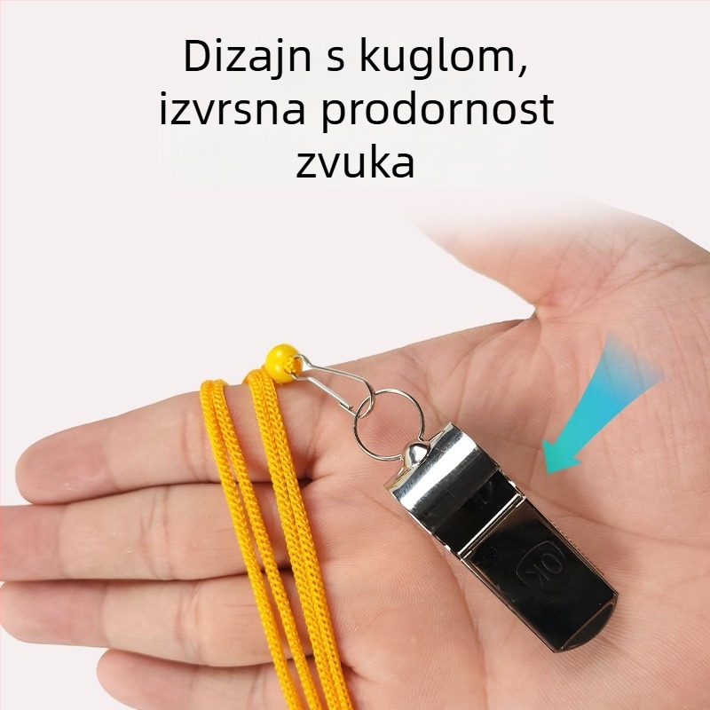 Piskaljka od metalo-plastičnog materijala za djecu – sportska pištaljka, paket 10 kom, pogodna za košarku, trčanje, stolni tenis i badminton