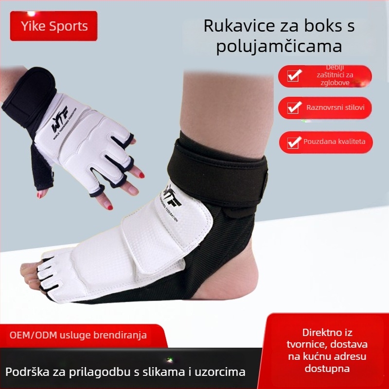 Boxerske rukavice PU, vertikalni stil, model Zaštita ruku i stopala, 0,5 kg, za trening borilačkih vještina (Taekwondo, Sanda)