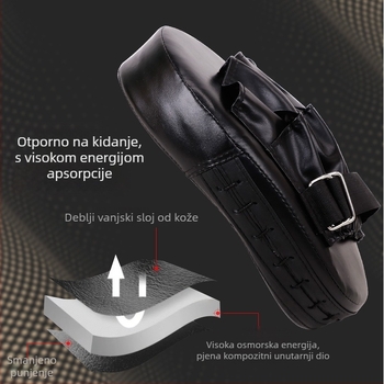 Baisena ručna meta za box, lukasti oblik, PU materijal, model BH002547, težina 0.2 kg
