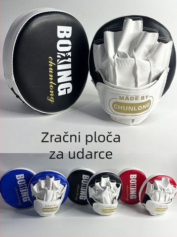 Vješćeni cilj za borilačke umjetnosti – okrugli arkast cilj od PU materijala, za Muay Thai, Sanda, boksa i Taekwondo; 130 g, Model 516