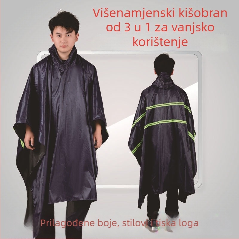 Rain Eagle Cape Raincoat pončo za planinarenje, Oxford materijal, PVC vodonepropusni sloj, za odrasle