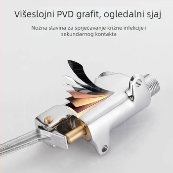 Pedalski ventil za ispiranje | Nehrđajući čelik | Radni tlak 0,3–0,5 MPa | Promjer izlaza 3 | Ukupne dimenzije 80 mm | Moderna jednostavna konstrukcija