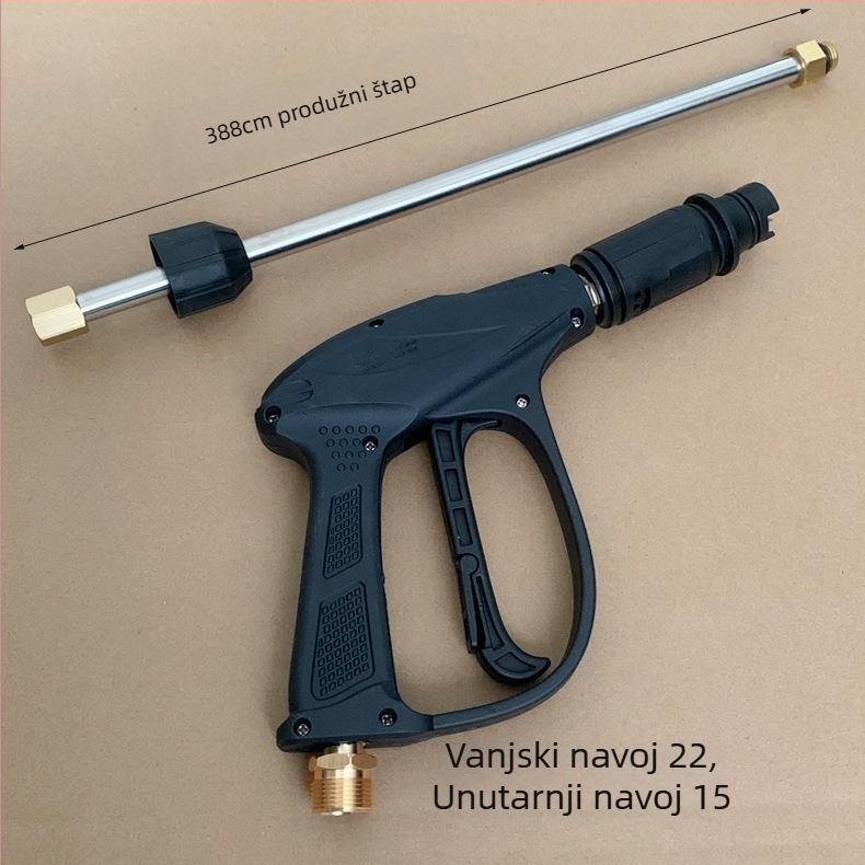 Pistol za visoki tlak s produžnim štapom, tip 380/55/58, inženjerske plastike
