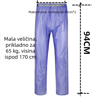 Odrasle PVC kišne hlače, vodootporne i otporne na habanje, za motocikle i vožnju biciklom, PVC tkanina 0,40