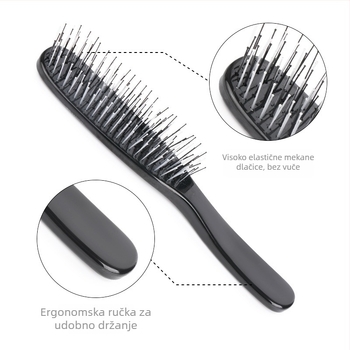 Lihao Masažni češalj za kosu – mokro i suho korištenje, glađenje i volumen