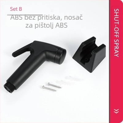 Set tuš-pistolj za bidet s pojačalom za WC — ABS, bez izlaza vode pod pritiskom, višestruka namjena: čišćenje poda, WC-a i balkona