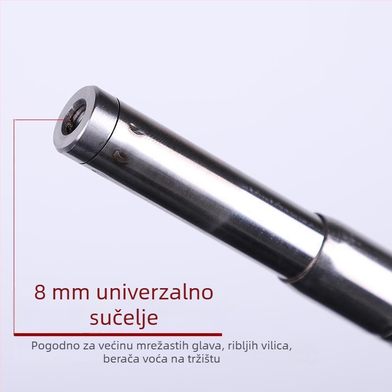 Nehrđajući čelični teleskop štap za branje voća, podesiv i izvučen, pogodan za ribarsko koplje, štap za betel orašice i čepove borova, debljina 0,8 mm