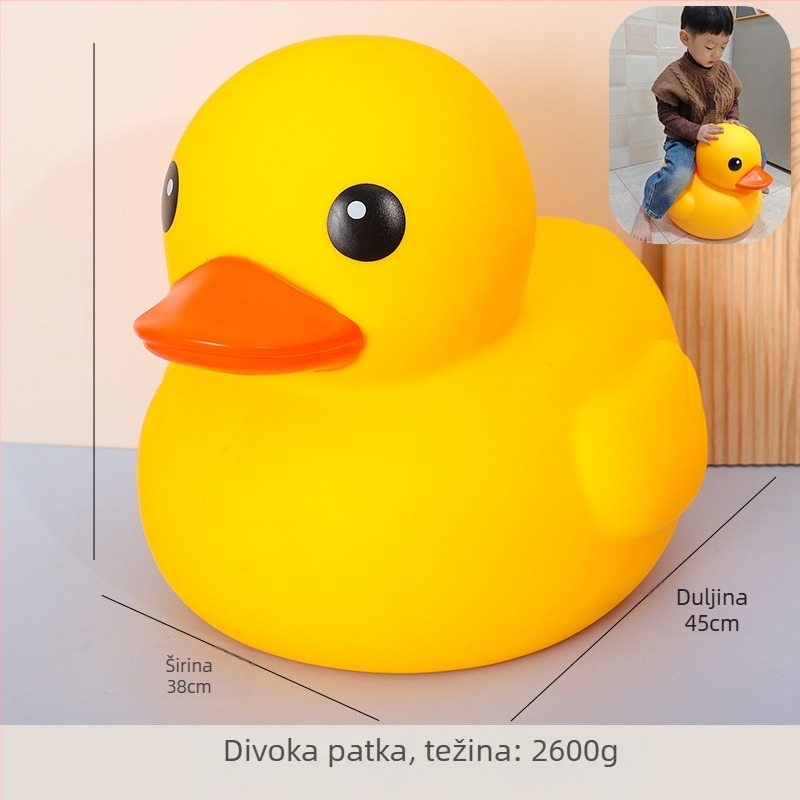 Vinilna patkica za kupanje – pritisni i vrišti funkcija, materijal vinil, za djecu 4–6 godina