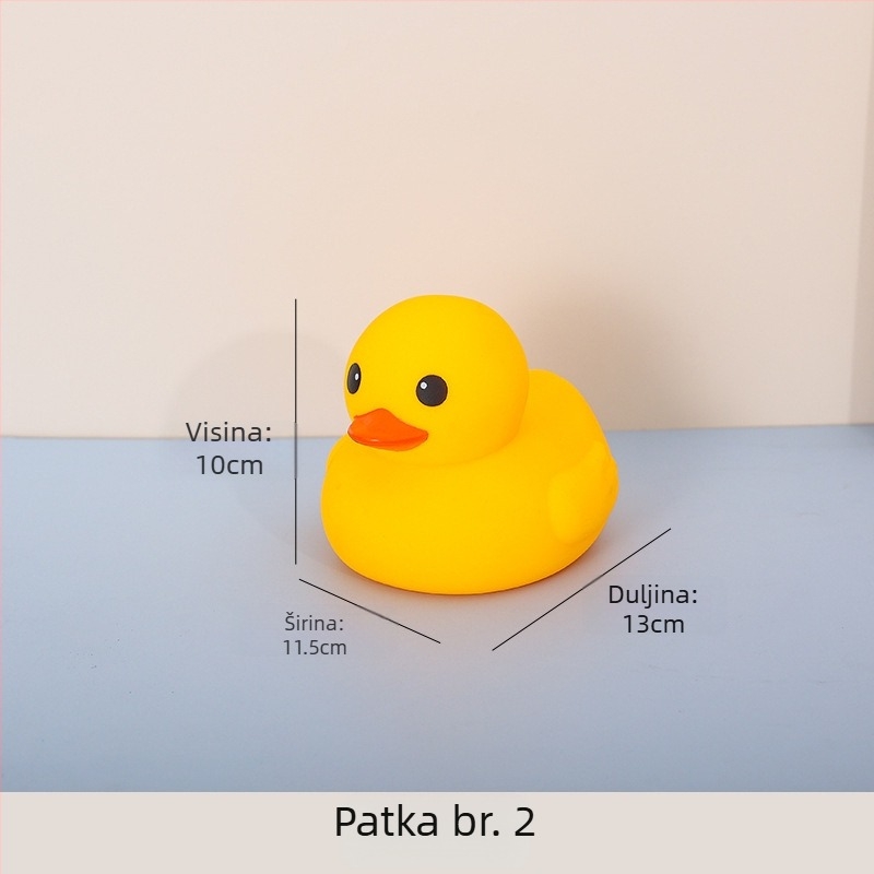 Vinilna patkica za kupanje – pritisni i vrišti funkcija, materijal vinil, za djecu 4–6 godina