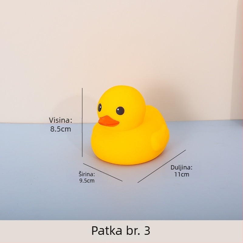Vinilna patkica za kupanje – pritisni i vrišti funkcija, materijal vinil, za djecu 4–6 godina