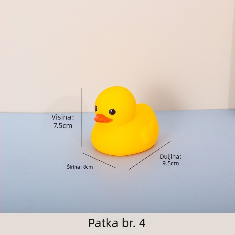 Vinilna patkica za kupanje – pritisni i vrišti funkcija, materijal vinil, za djecu 4–6 godina