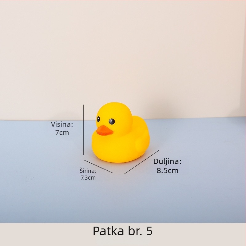 Vinilna patkica za kupanje – pritisni i vrišti funkcija, materijal vinil, za djecu 4–6 godina