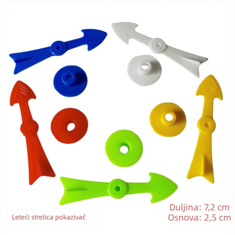 Plastične rotirajuće figure za društvenu igru šah, poticanje kognitivnog razvoja, uzrast 7–14