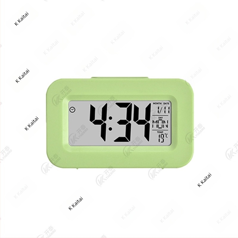 Višefunkcijski mjerač vremena budilica s LCD zaslonom, termometrom i pozadinskim osvjetljenjem, napajanje baterijom