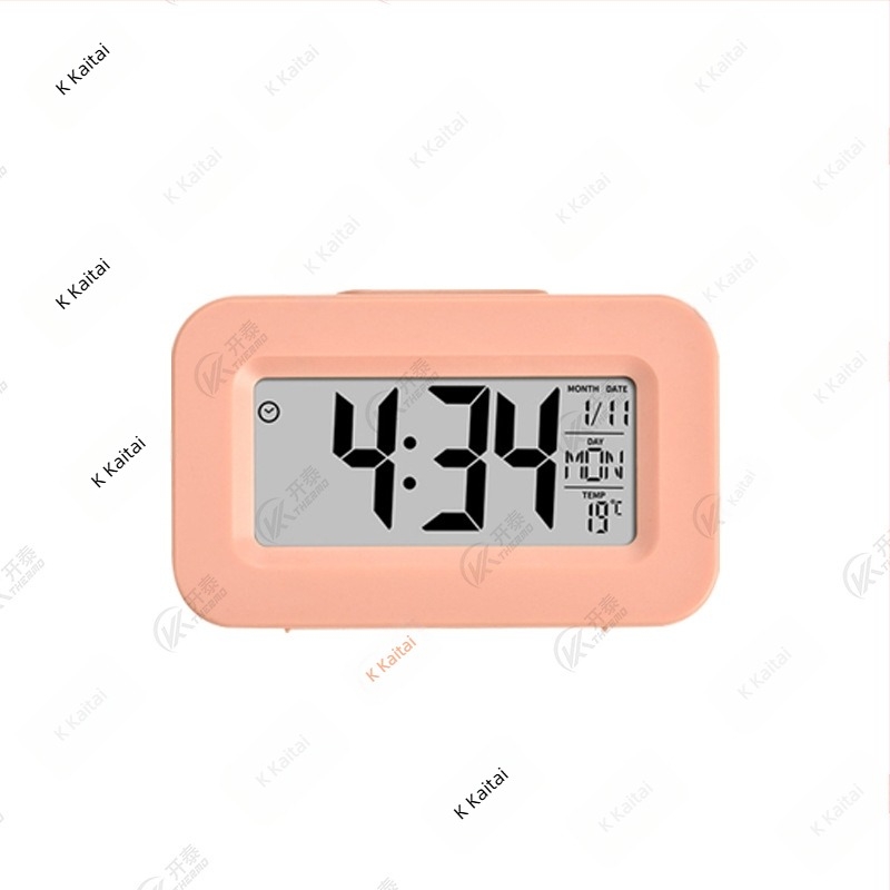 Višefunkcijski mjerač vremena budilica s LCD zaslonom, termometrom i pozadinskim osvjetljenjem, napajanje baterijom