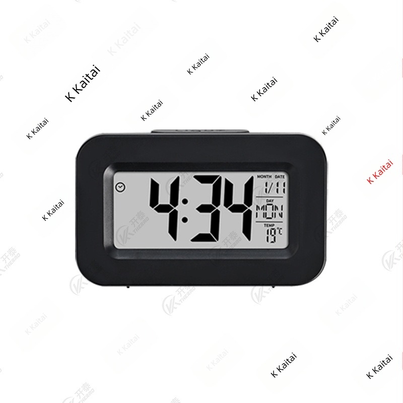 Višefunkcijski mjerač vremena budilica s LCD zaslonom, termometrom i pozadinskim osvjetljenjem, napajanje baterijom