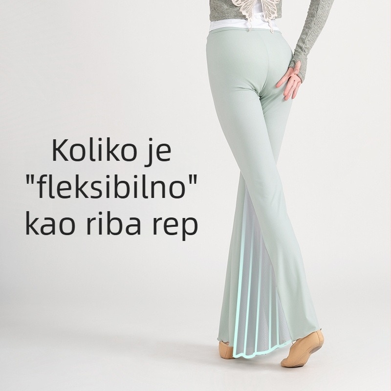 Muške mrežaste plesne hlače za etnički ples, praktične plesne hlače s mrežom, glavni materijal poliester 95%+, sekundarni 80–90%, ljeto 2022.