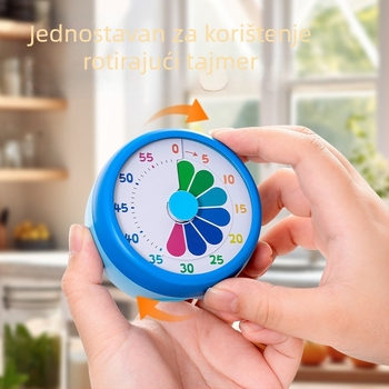 Dječji mehanički mjerač vremena s digitalnim zaslonom, kućište od aluminijske legure, kronograf, ručno navijanje