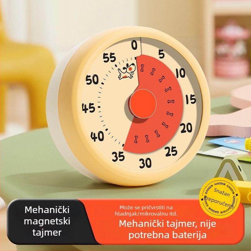 Dječji mehanički mjerač vremena s digitalnim zaslonom, kućište od aluminijske legure, kronograf, ručno navijanje