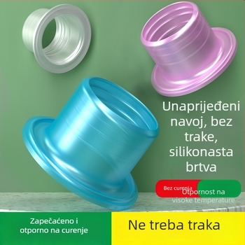 Silikonski brtveni prsten za slavinu i kutni ventil, nepropusni, otporan na visoke temperature, spoj za vodovodni sustav