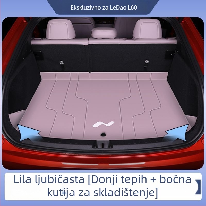 Ledao L60 Surround mat za prtljažnik za Ford, dodatak unutarnjoj dekoraciji automobila, sveobuhvatnog stila, bez prilagodbi
