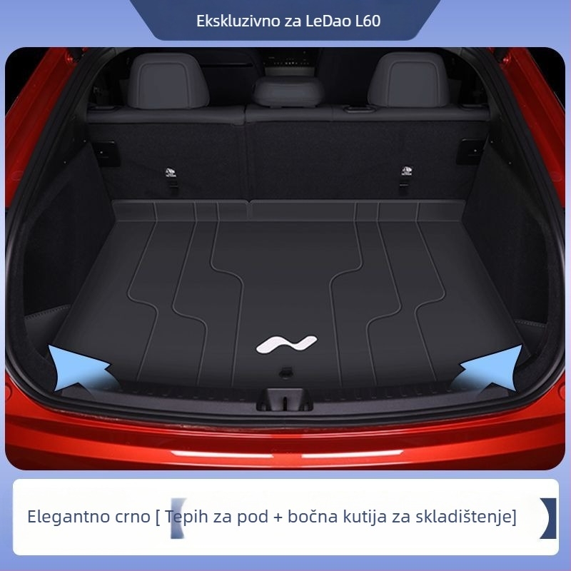 Ledao L60 Surround mat za prtljažnik za Ford, dodatak unutarnjoj dekoraciji automobila, sveobuhvatnog stila, bez prilagodbi