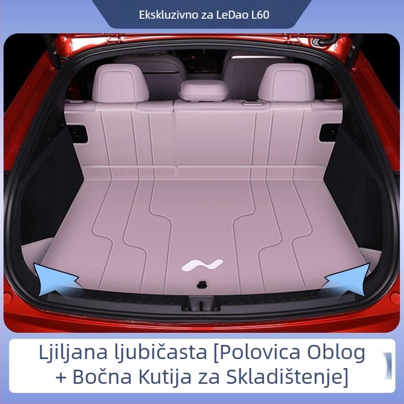 Ledao L60 Surround mat za prtljažnik za Ford, dodatak unutarnjoj dekoraciji automobila, sveobuhvatnog stila, bez prilagodbi