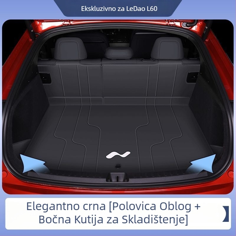 Ledao L60 Surround mat za prtljažnik za Ford, dodatak unutarnjoj dekoraciji automobila, sveobuhvatnog stila, bez prilagodbi