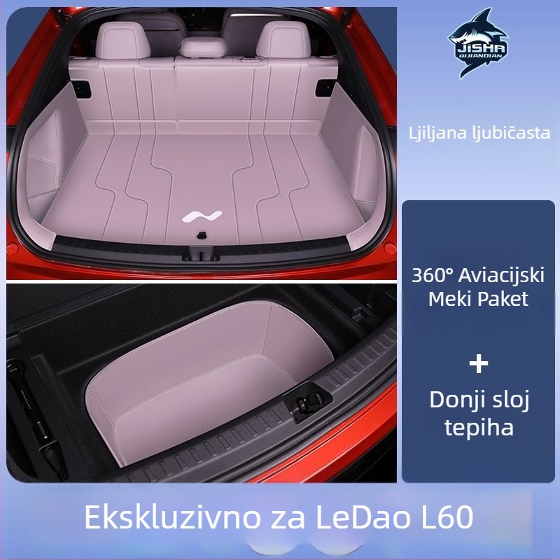 Ledao L60 Surround mat za prtljažnik za Ford, dodatak unutarnjoj dekoraciji automobila, sveobuhvatnog stila, bez prilagodbi