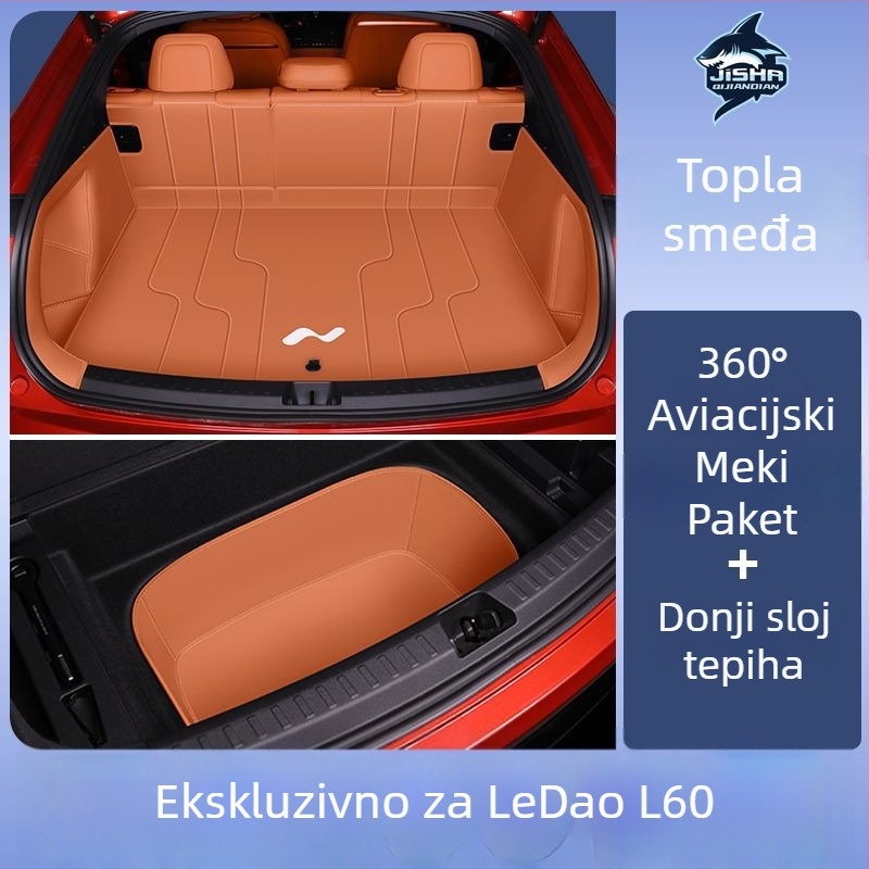 Ledao L60 Surround mat za prtljažnik za Ford, dodatak unutarnjoj dekoraciji automobila, sveobuhvatnog stila, bez prilagodbi