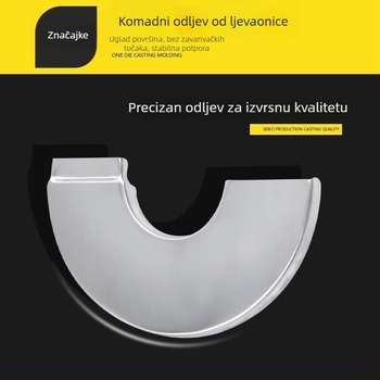 Nerđajući čelik dvodijelni dekorativni poklopac za kutni ventil; moderni minimalistički stil; debljina zida 5 mm; pogodno za vodovodne ventile, plinske cijevi i HVAC otvore