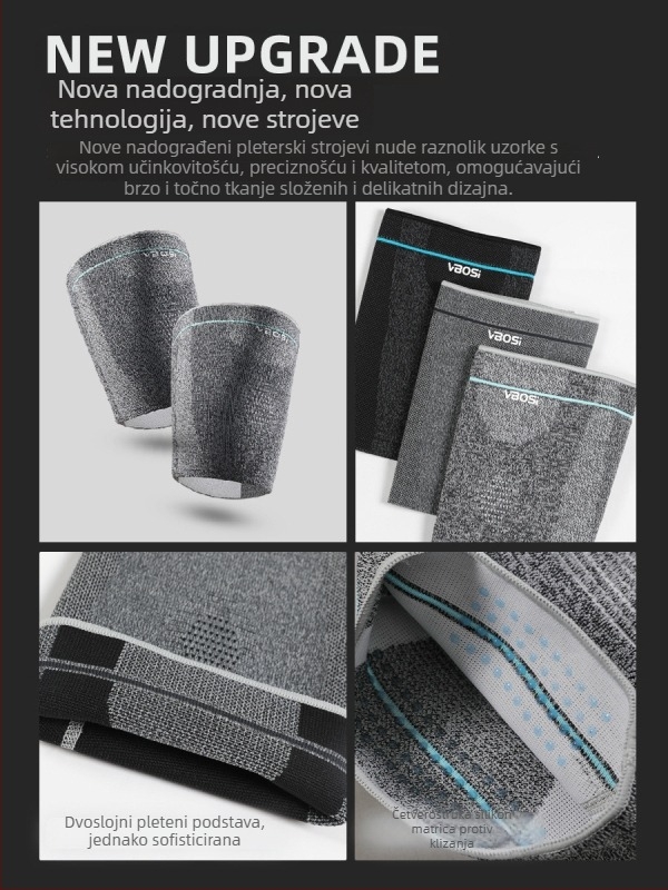 VBOSI Zaštitne listove Leggings za odrasle – najlon, pogodne za trčanje, košarku, dizanje utega, čučnjeve