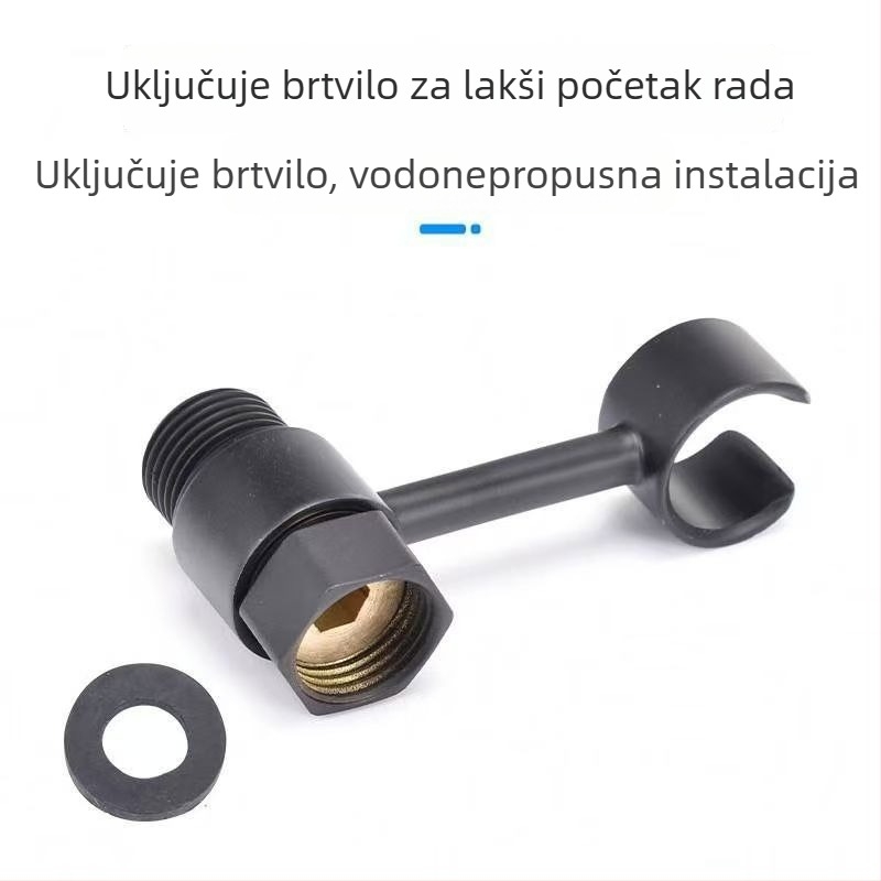 Držač za sprej pištolj s rotirajućom bazom — nehrđajući čelik, moderni minimalizam