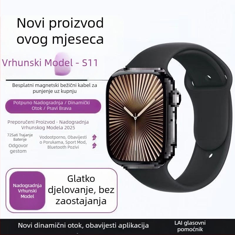 Pametni sat s Bluetooth pozivima, NFC, praćenje srčanog ritma, oksigen u krvi, AMOLED zaslon