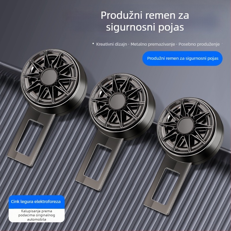 Produžni spoj sigurnosnog pojasa automobila od legure, za stražnje sjedište (Brand: Shunqi; Legura; Stražnje sjedište; Kopča)