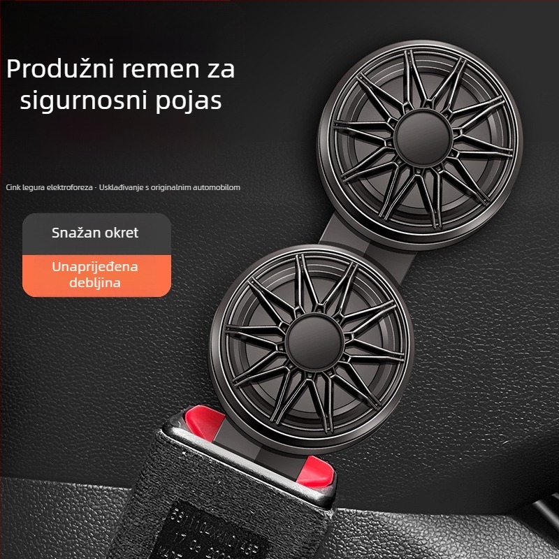 Produžni spoj sigurnosnog pojasa automobila od legure, za stražnje sjedište (Brand: Shunqi; Legura; Stražnje sjedište; Kopča)