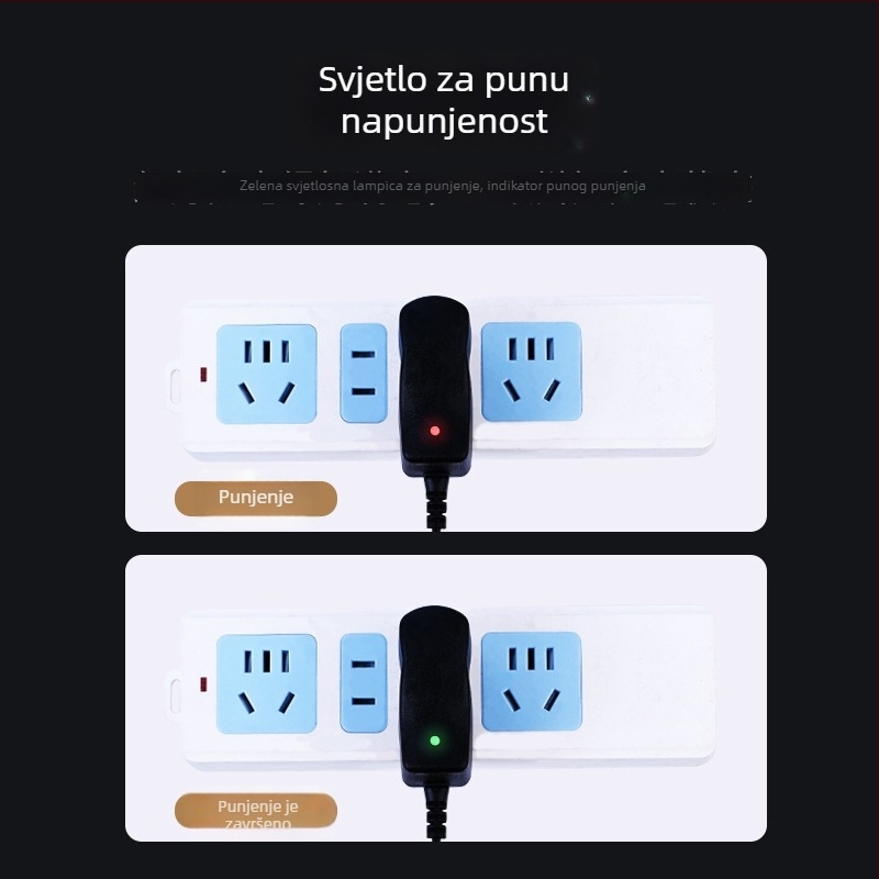 Punjač za digitalne vage s kružnim otvorom i LED indikatorom, ulaz DC12-24V, izlaz DC6-12V, KC certifikat, serija: Punjač za digitalne vage