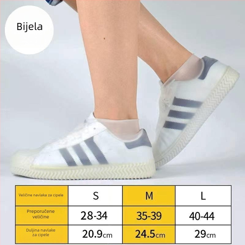 Silikonske vodonepropusne čizme za kišu, izuzetno debele, otporne na habanje, protuklizne, za vanjsku upotrebu muškarcima i ženama